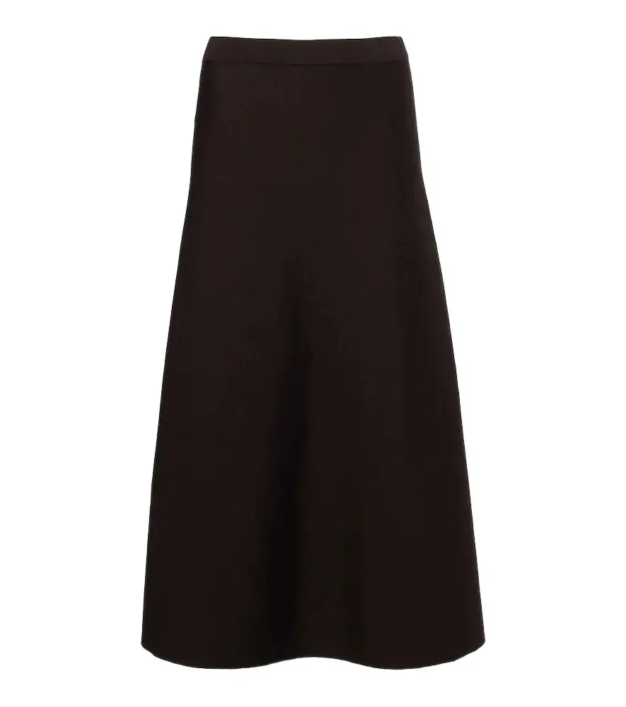Gabriela Hearst Wool, silk, and cashmere midi skirt