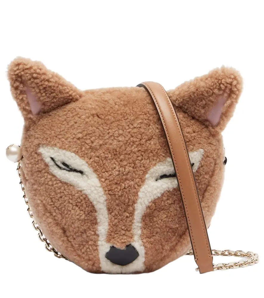 Jimmy Choo Soft Fox Mini shearling shoulder bag