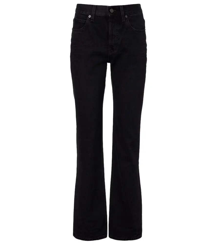 Saint Laurent Nico mid-rise straight jeans