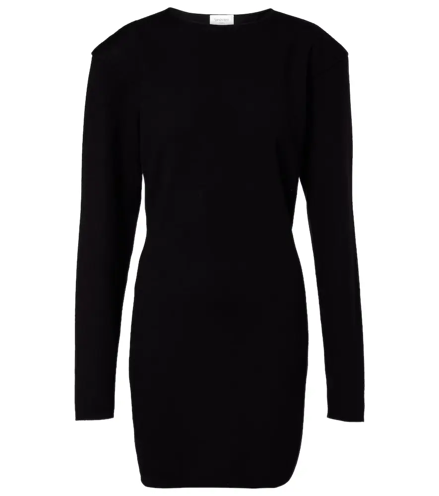 Saint Laurent Wool-blend minidress