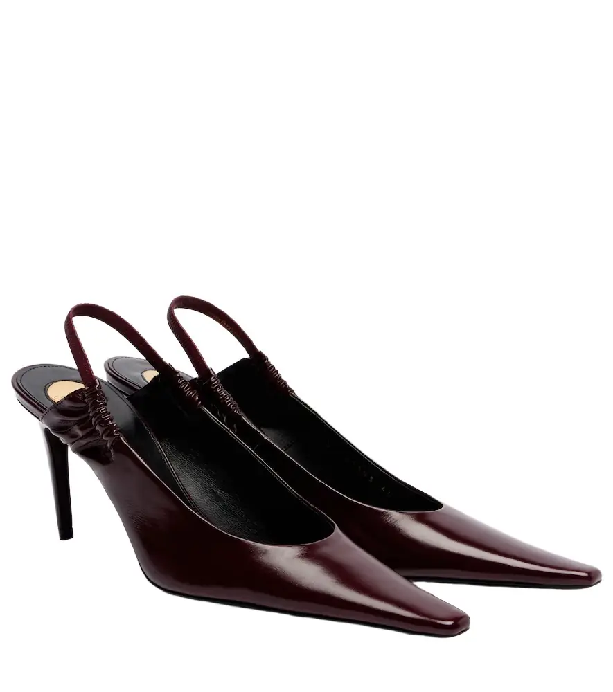 Saint Laurent Anne-Marie leather slingback pumps