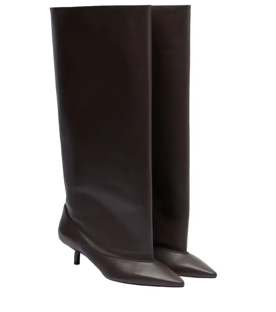 Jacquemus Tourni leather knee-high boots