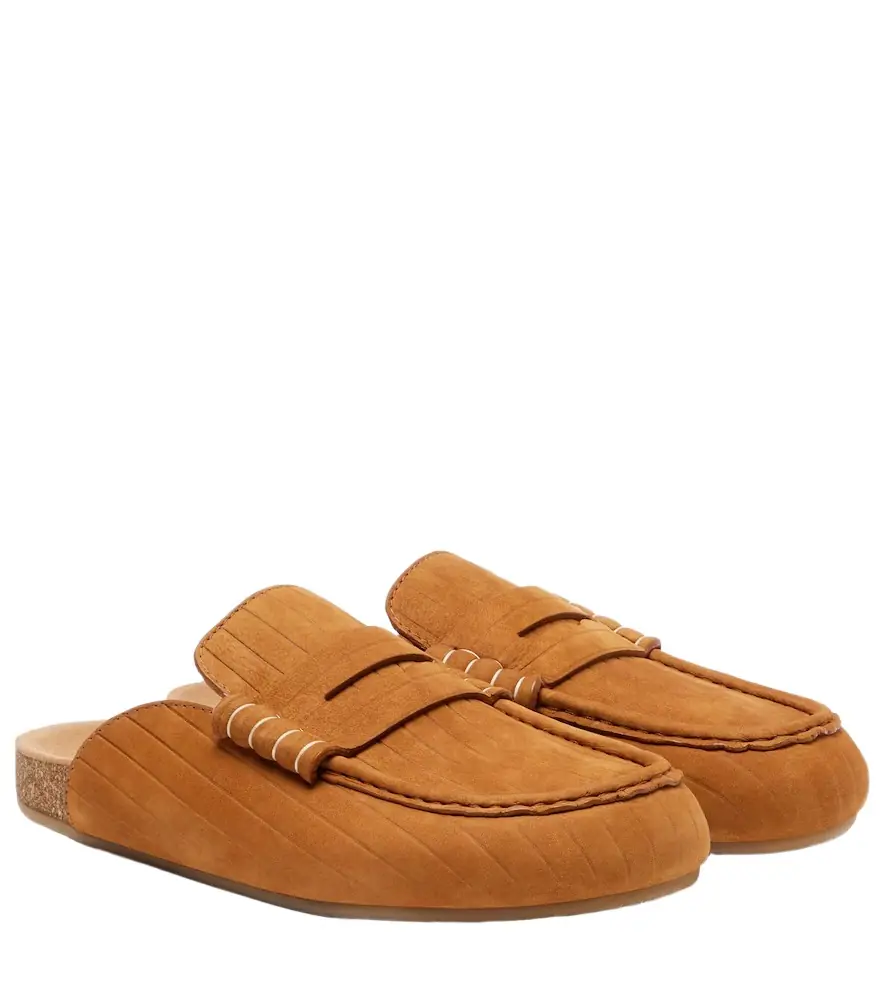 JW Anderson Stitch suede mules