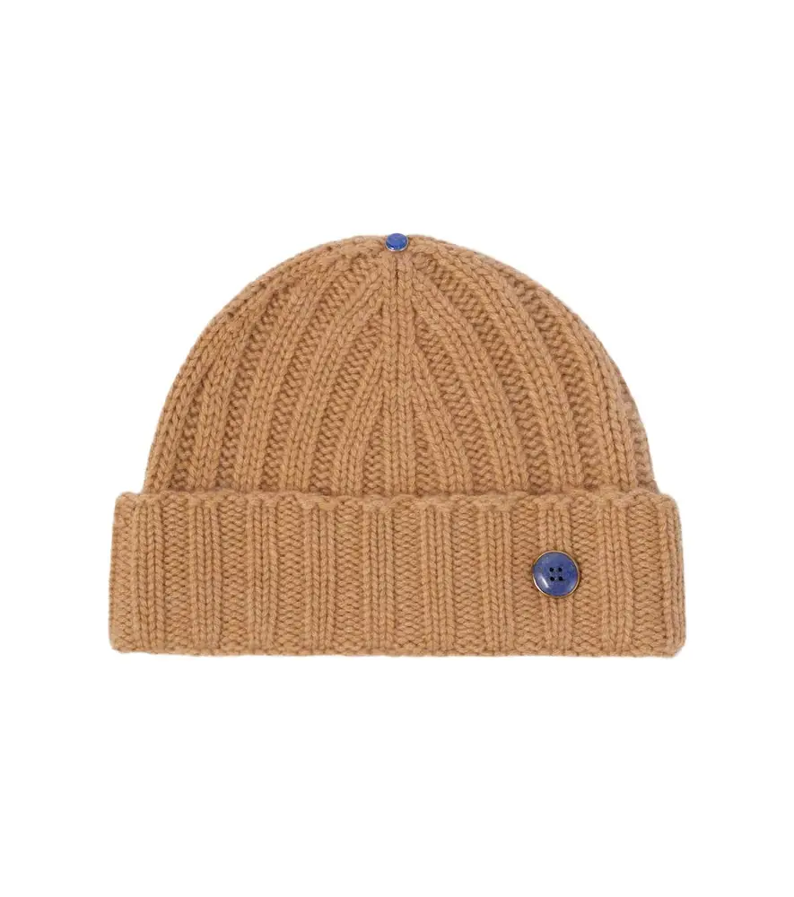 God's True Cashmere Cashmere beanie with lapis lazuli