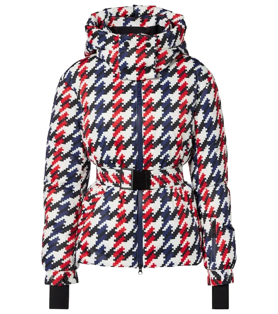 Perfect Moment Candice houndstooth down ski jacket