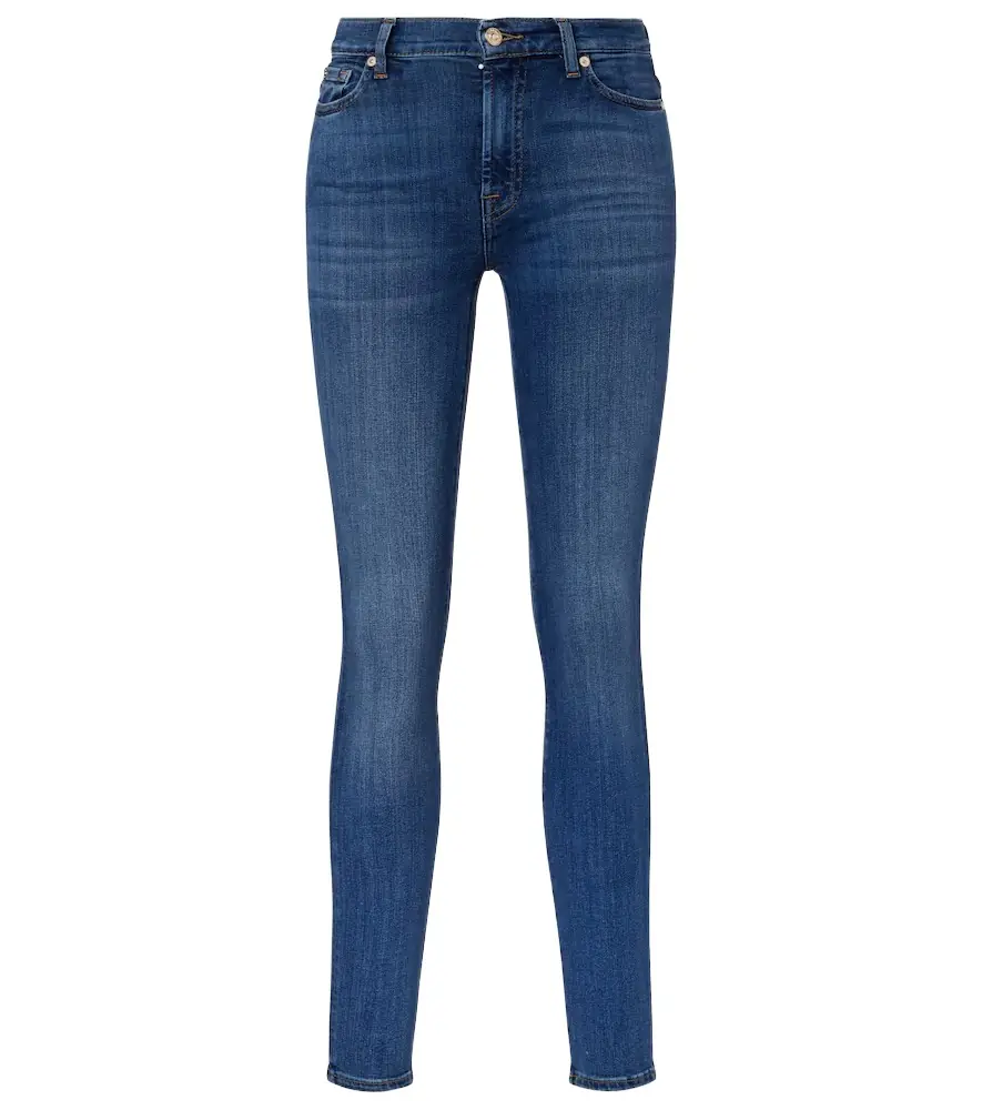 7 For All Mankind HW high-waist skinny jeans