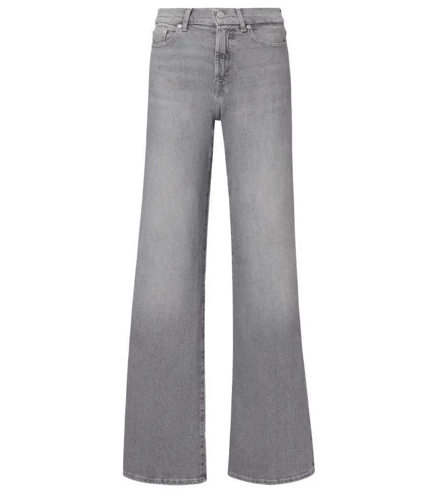 7 For All Mankind Lotta high-rise wide-leg jeans