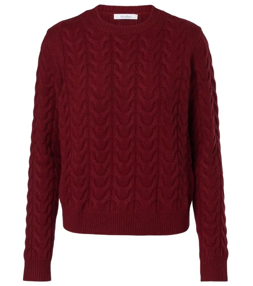 Max Mara Aramis cable-knit cashmere sweater