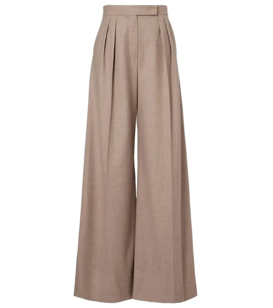Max Mara Cashmere-blend wide-leg pants