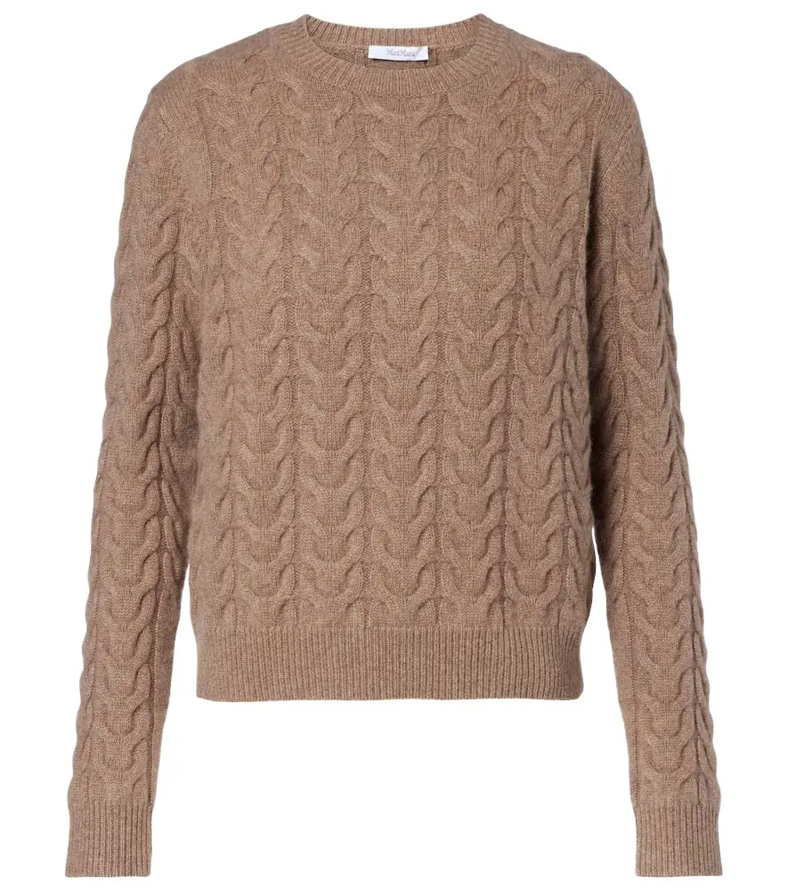 Max Mara Aramis cable-knit cashmere sweater