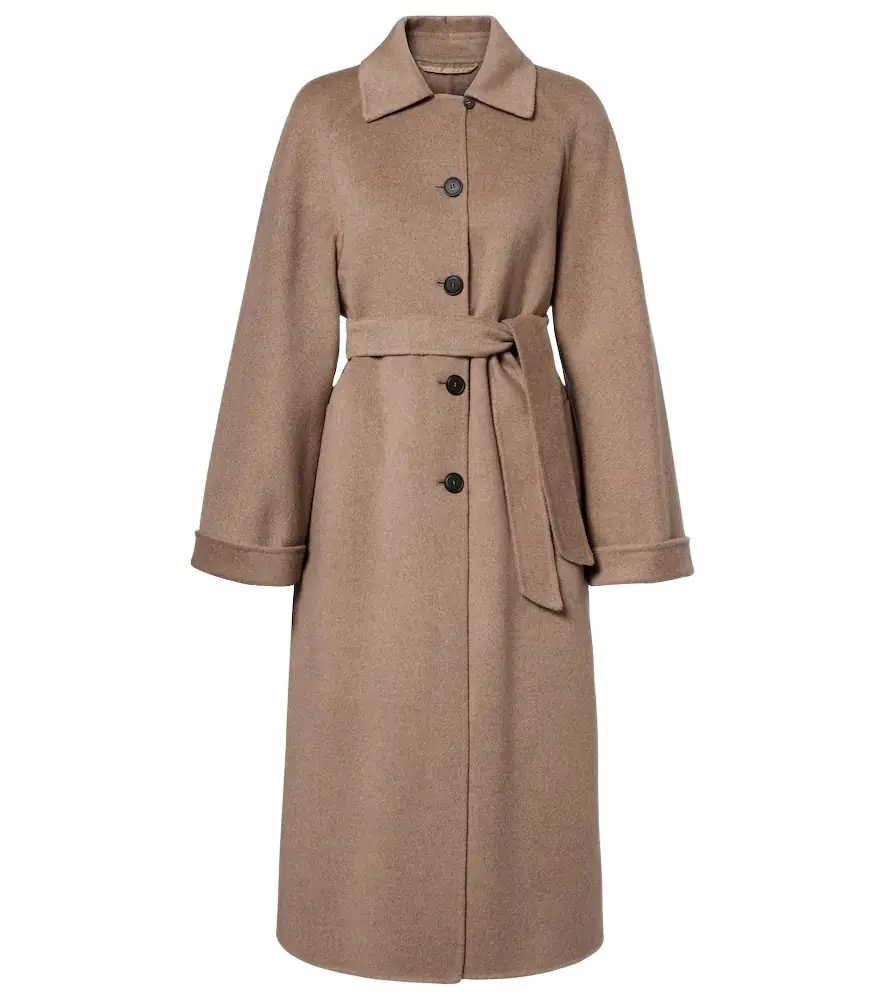 Max Mara Centro belted cashmere coat