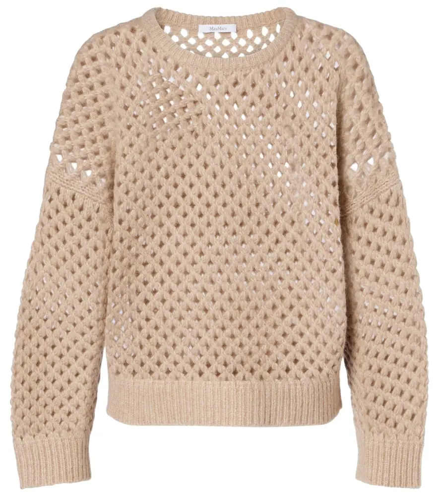 Max Mara Essen open-knit cashmere and silk sweater