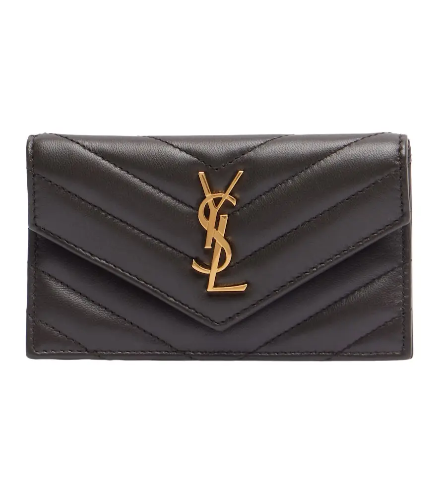 Saint Laurent Cassandre matelassé leather card case