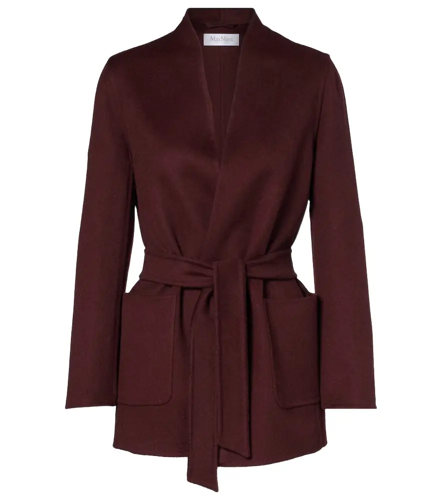 Max Mara Harold camel hair wrap coat