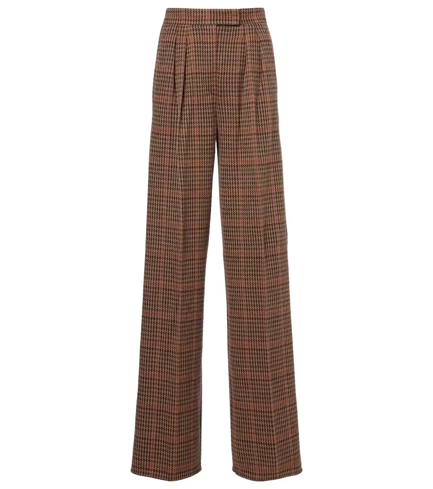 Max Mara Seggio wool and cotton jersey wide-leg pants