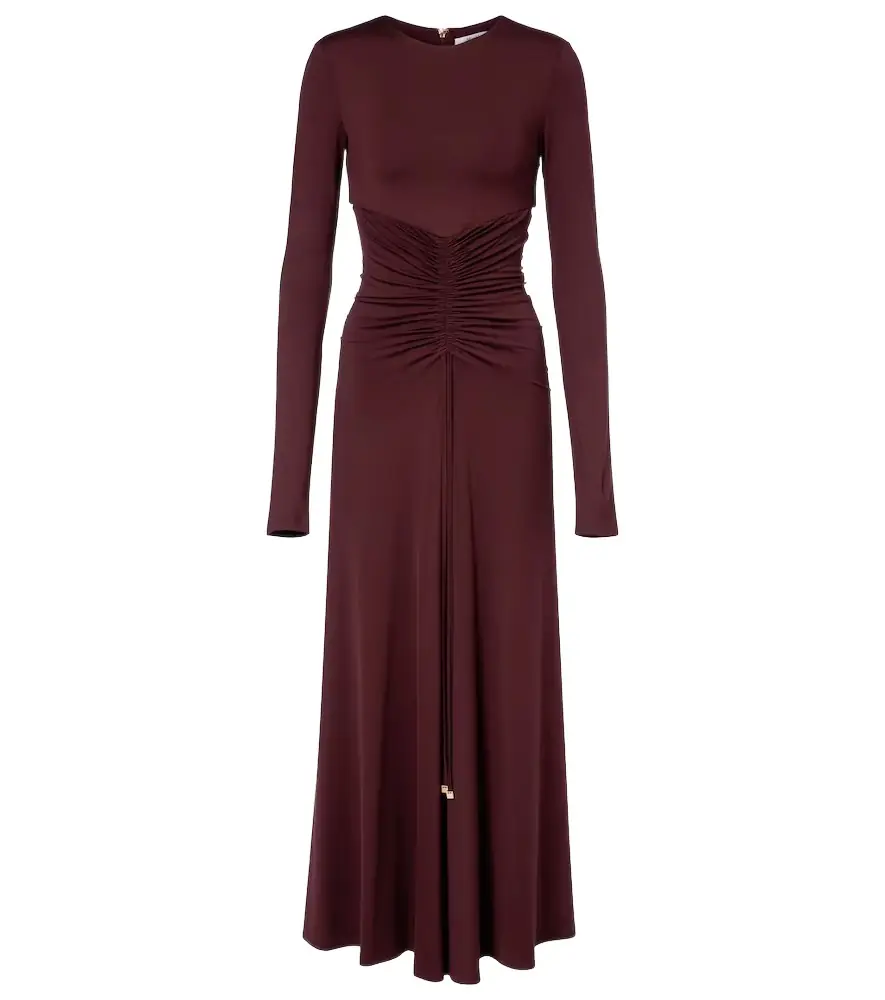 Max Mara Doppia gathered maxi dress