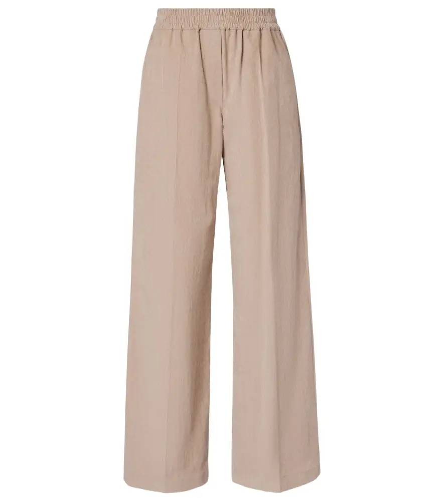 Brunello Cucinelli Cotton corduroy wide-leg pants