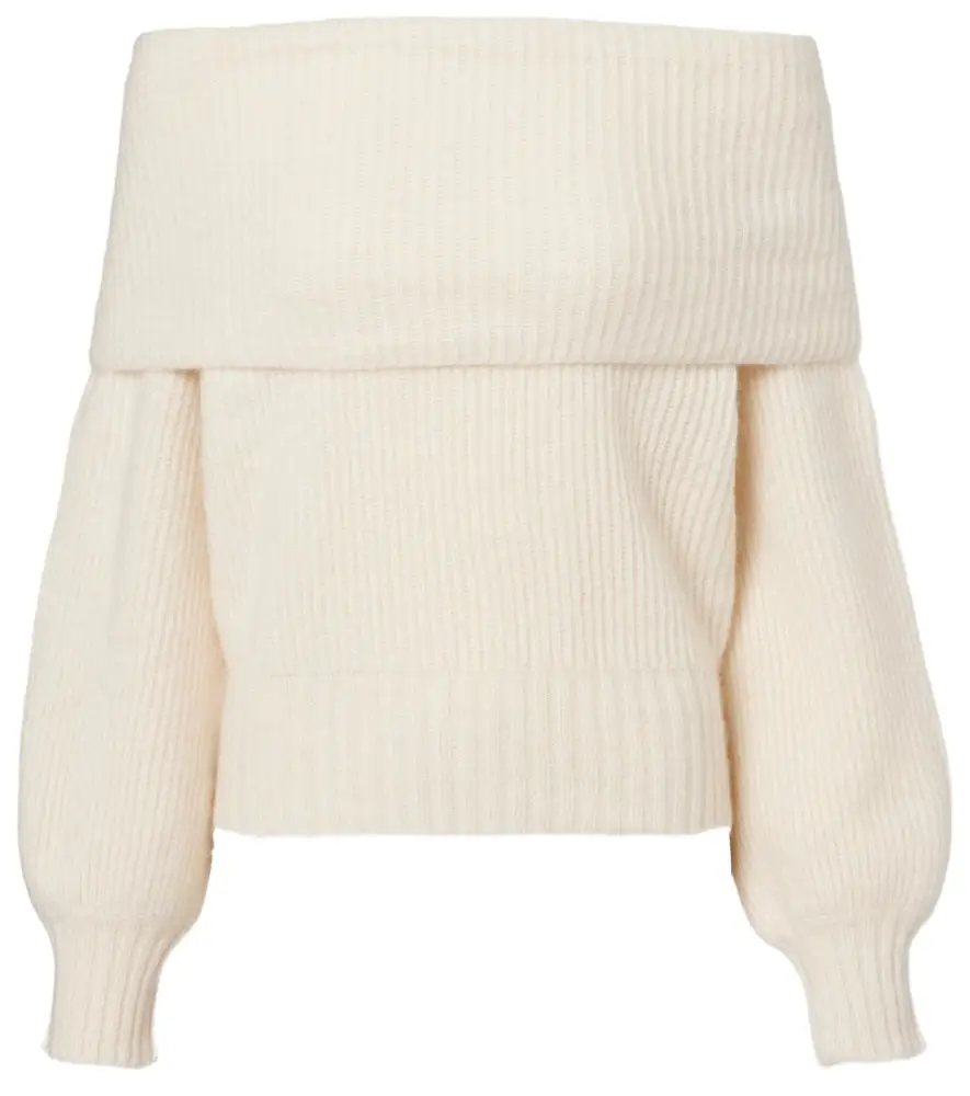 Jardin des Orangers Off-shoulder cashmere and silk sweater