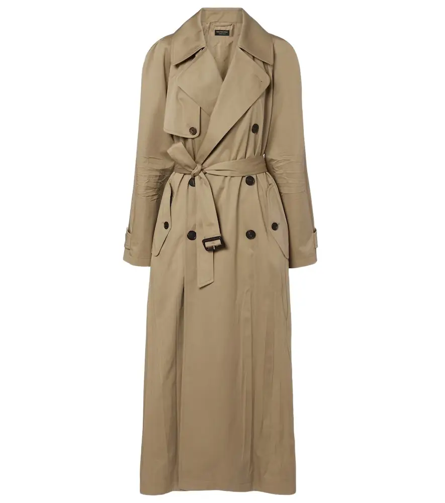 Balenciaga Cocoon cotton twill trench coat