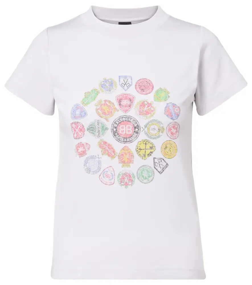 Balenciaga Printed cotton jersey T-shirt