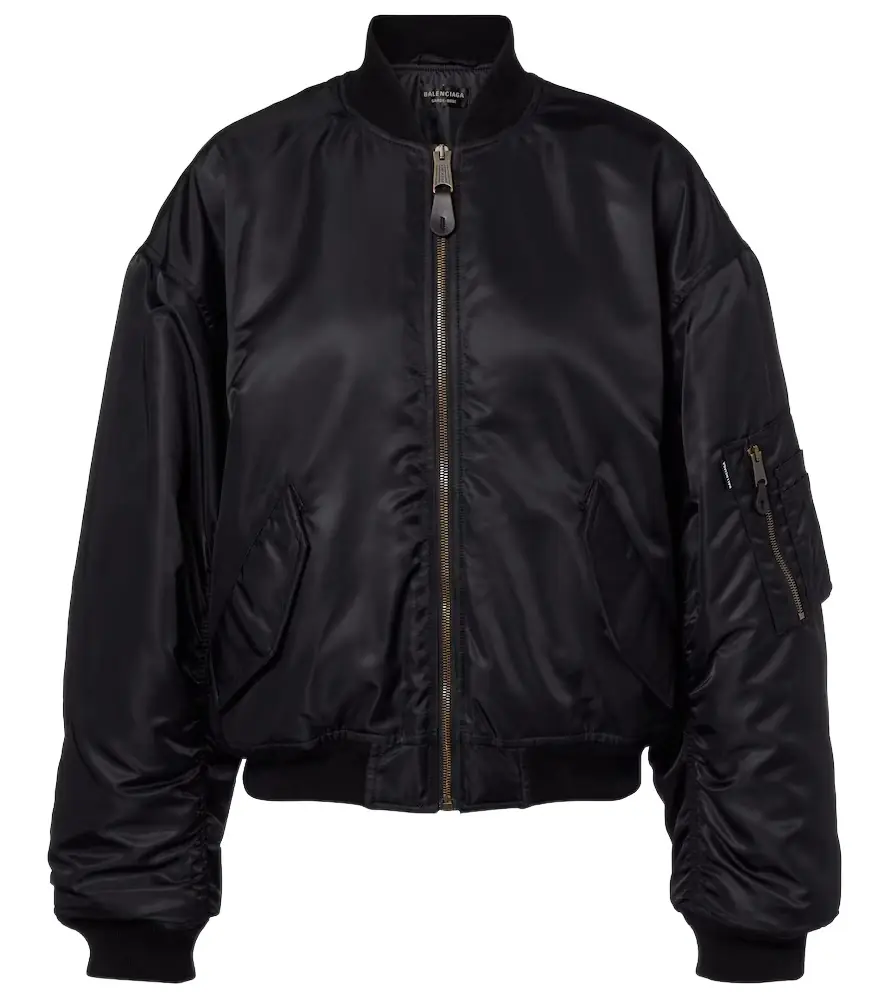 Balenciaga Standard technical satin bomber jacket