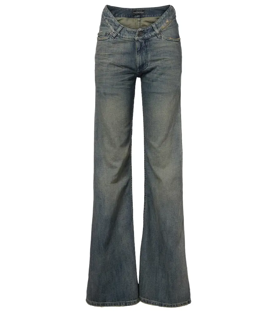 Balenciaga Low-rise wide-leg jeans