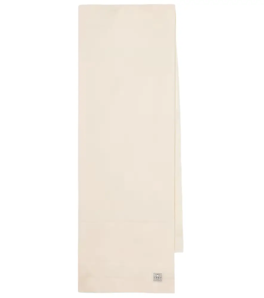 Toteme Monogram wool and alpaca-blend scarf