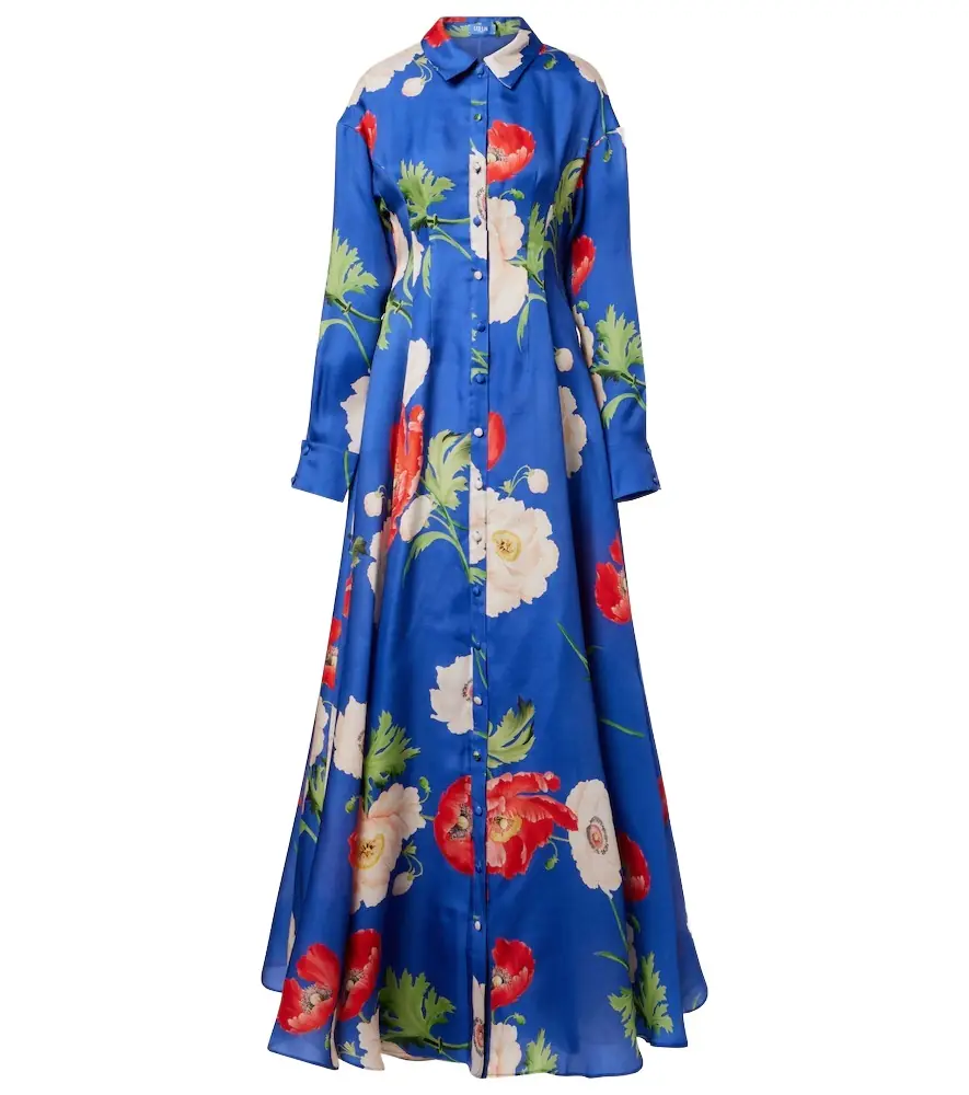 Leo Lin Josephine floral silk gown