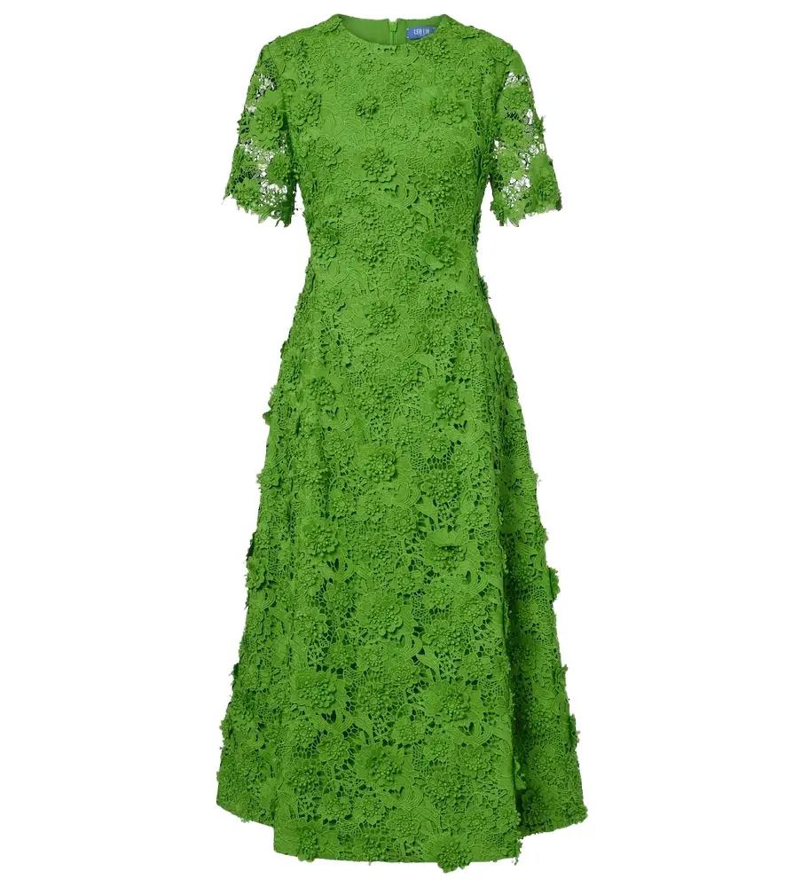 Leo Lin Caroline lace midi dress