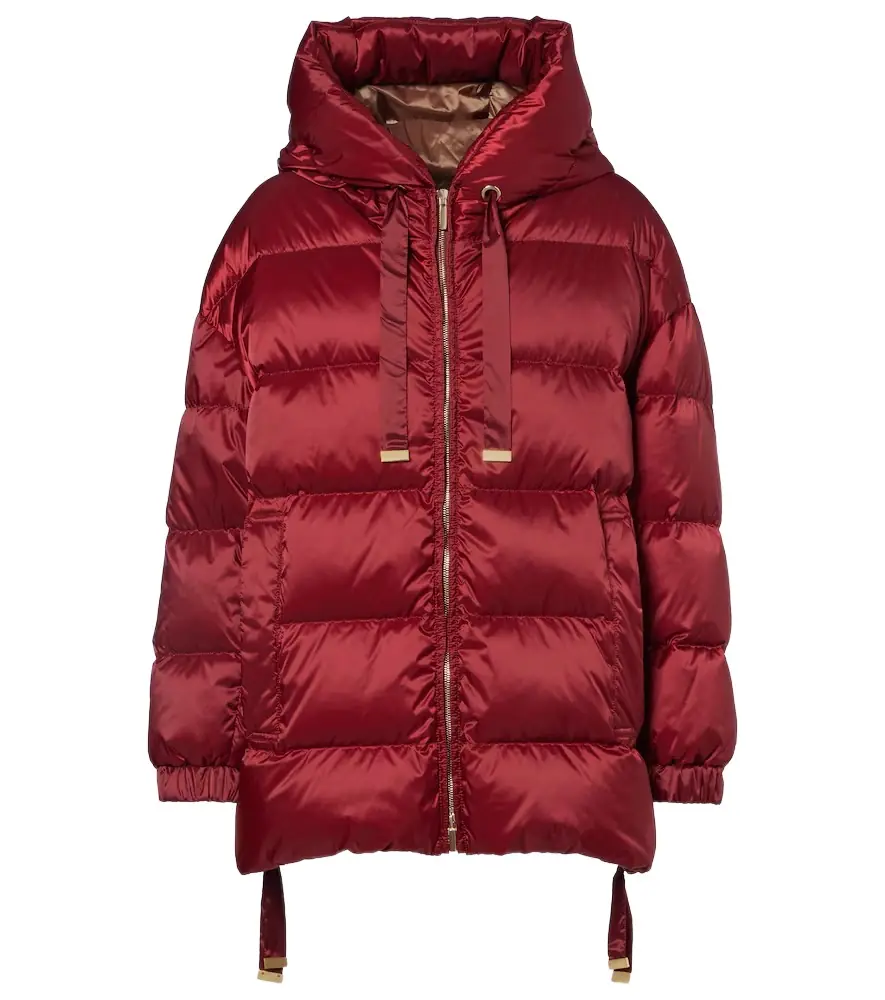 Max Mara Felice hooded taffeta down jacket