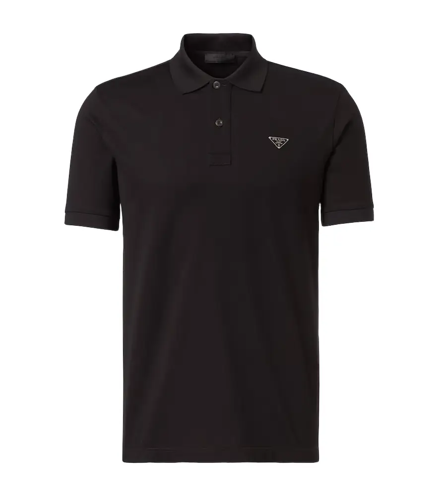 Prada Logo cotton polo shirt