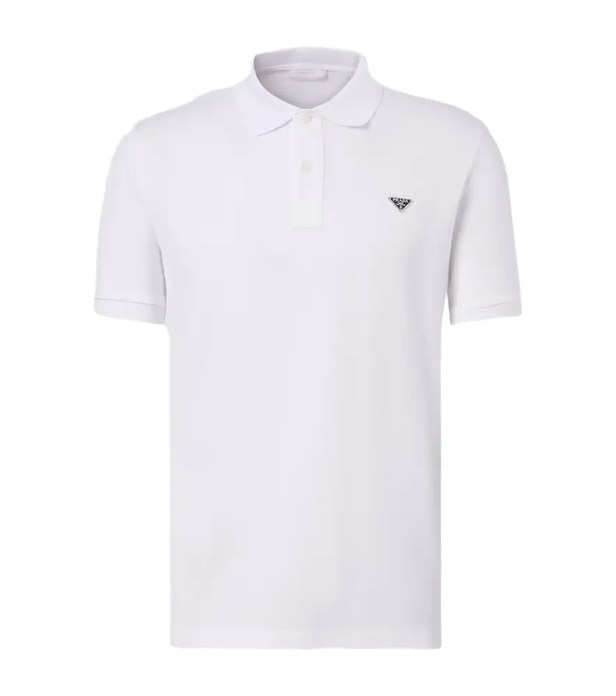 Prada Logo cotton polo shirt