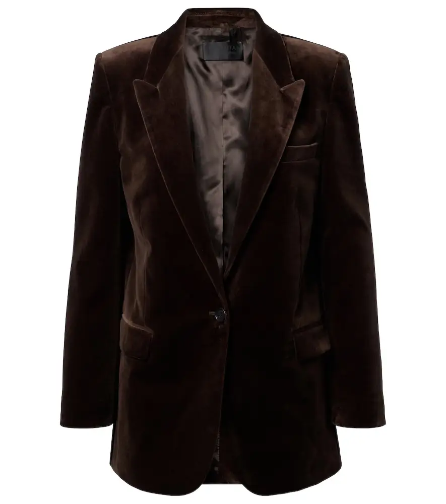 Nili Lotan Diane velvet blazer