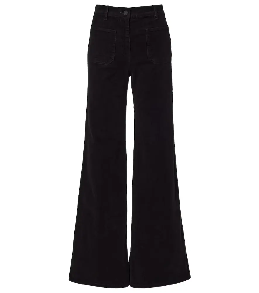Nili Lotan Florence cotton-blend corduroy flared pants