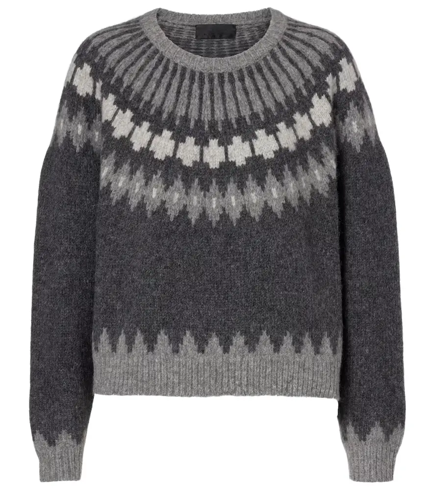 Nili Lotan Alena alpaca and wool-blend sweater