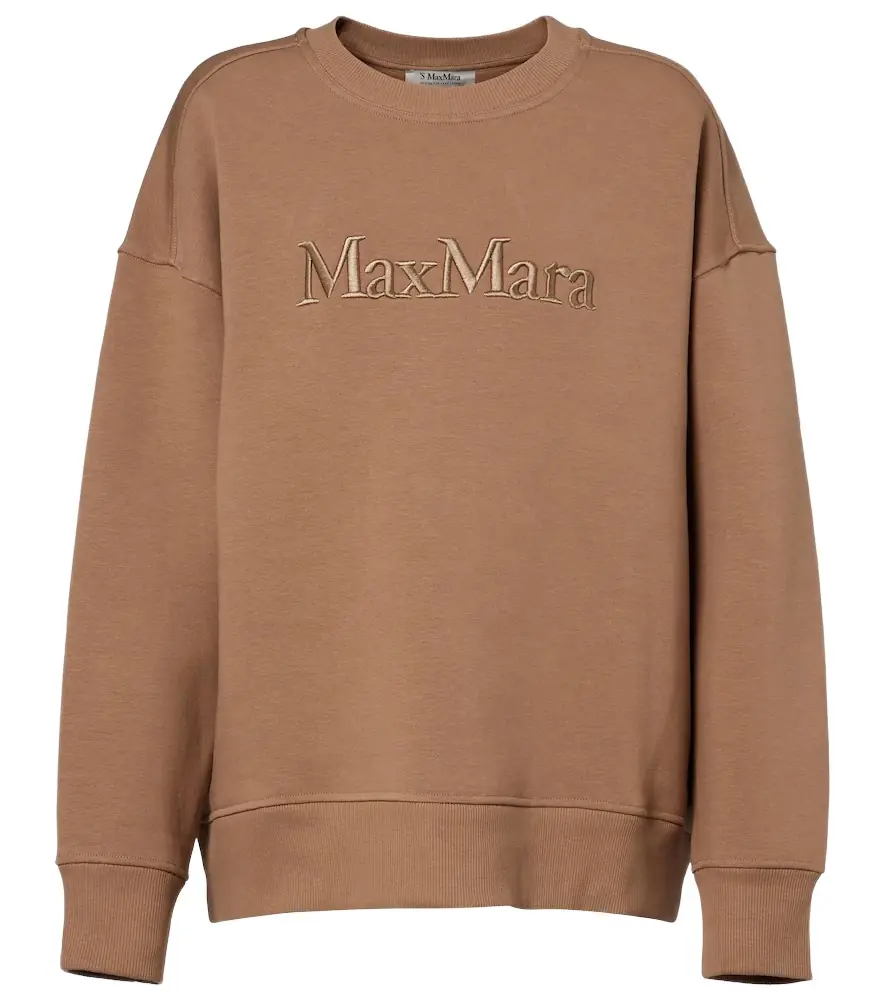 'S Max Mara Monza cotton-blend jersey sweatshirt