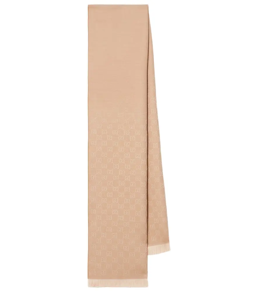 Gucci GG wool jacquard scarf