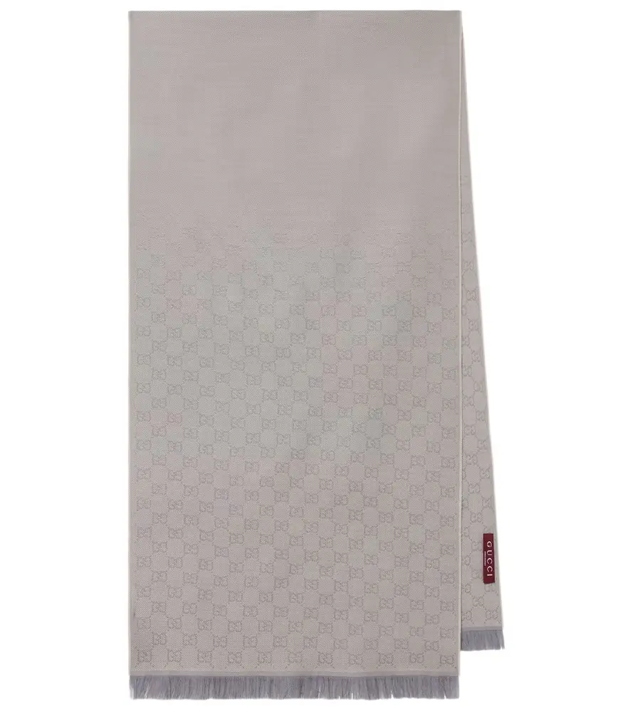 Gucci GG jacquard wool scarf