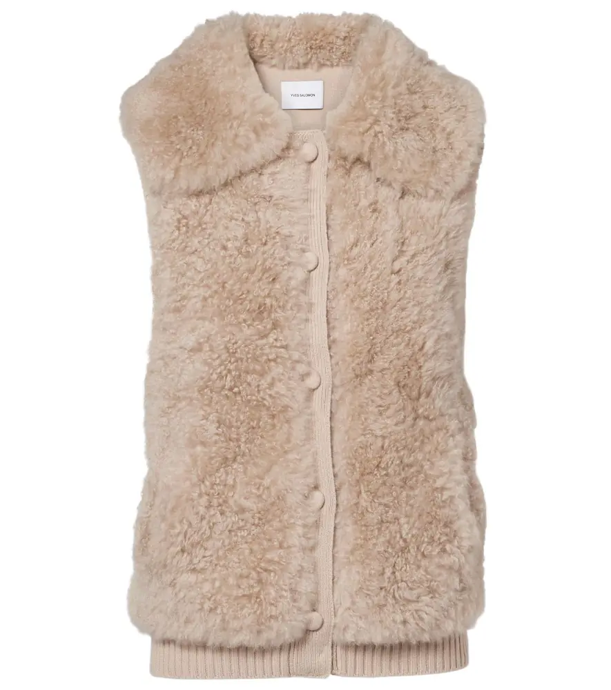Yves Salomon Shearling vest