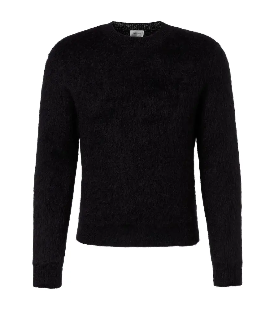 Saint Laurent Mohair and wool-blend sweater
