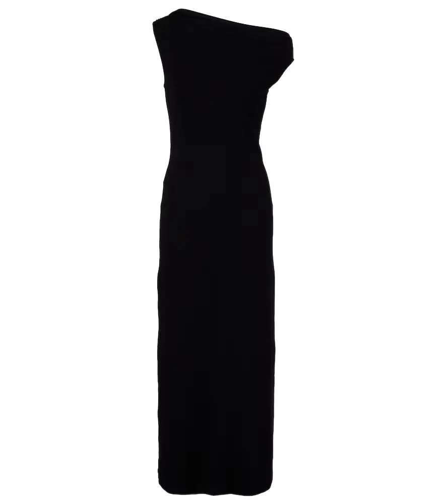 Leset Lauren off-shoulder jersey maxi dress
