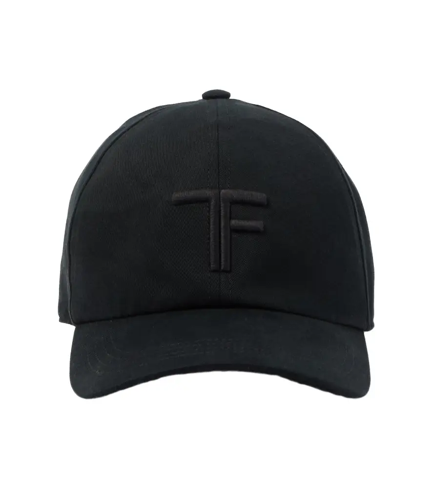 Tom Ford Logo embroidered cotton baseball cap