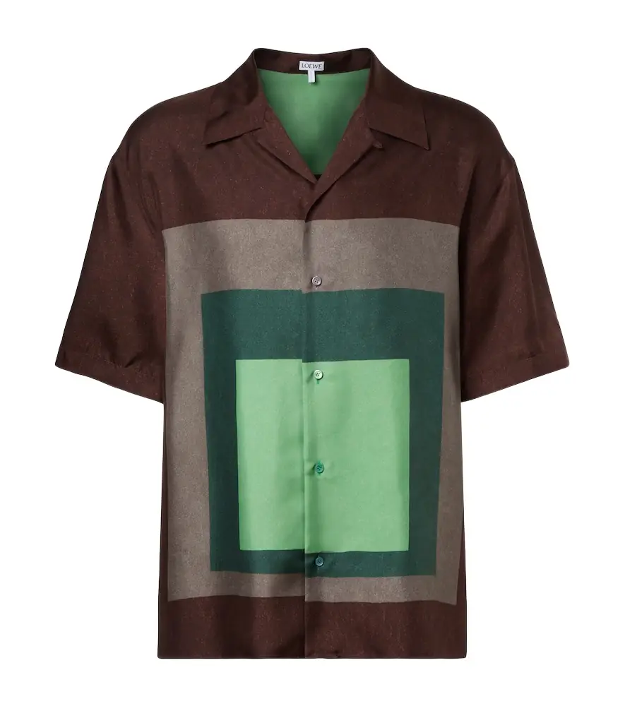 Loewe Albers silk twill bowling shirt