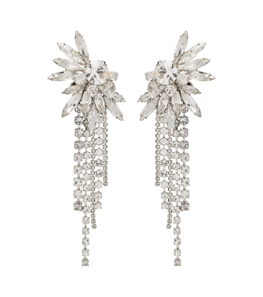 Jennifer Behr Shantalle crystal-embellished drop earrings