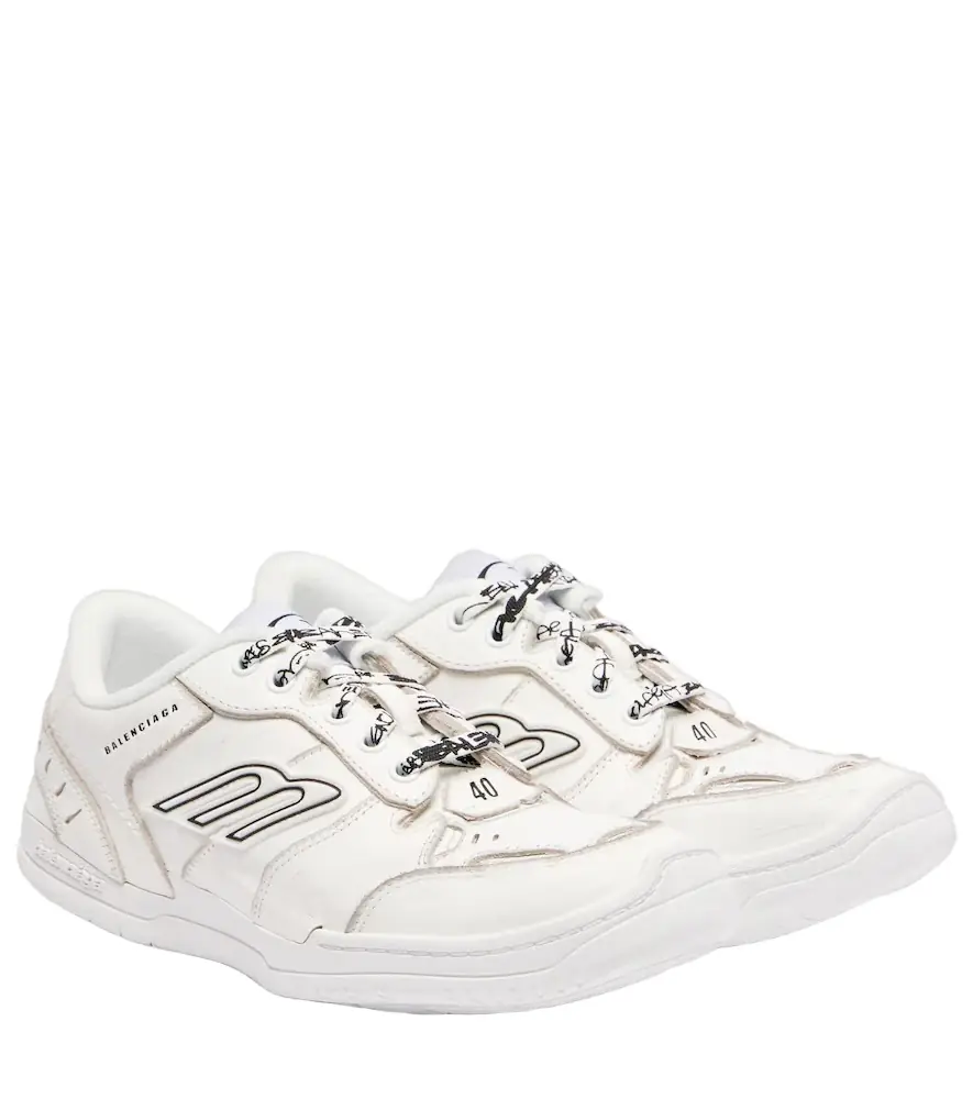 Balenciaga Hamptons 3B Sports Icon leather sneakers