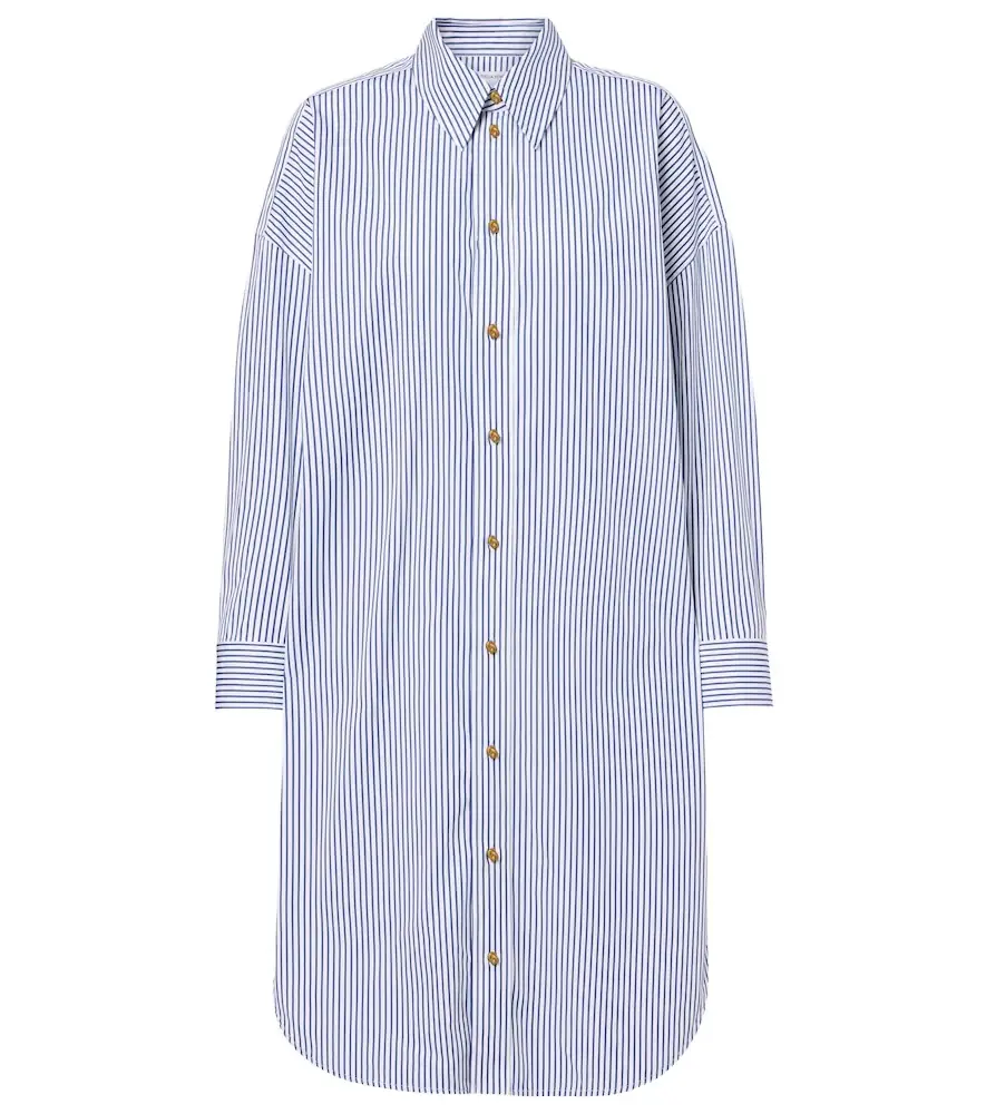Bottega Veneta Striped cotton poplin shirt