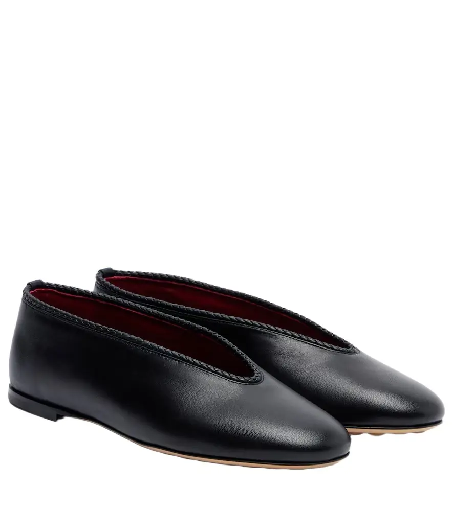 Bottega Veneta Rosa leather ballet flats