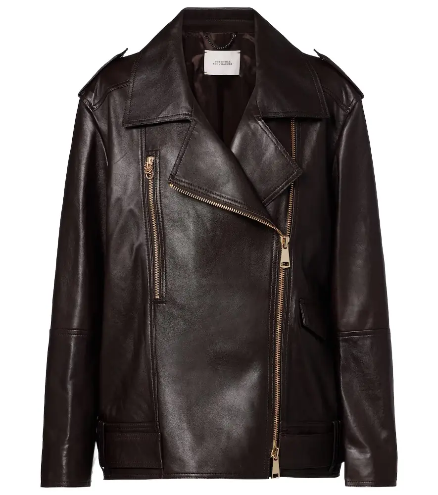 Dorothee Schumacher Sleek Statement leather biker jacket