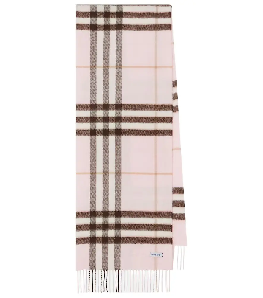 Burberry Giant Check cashmere scarf