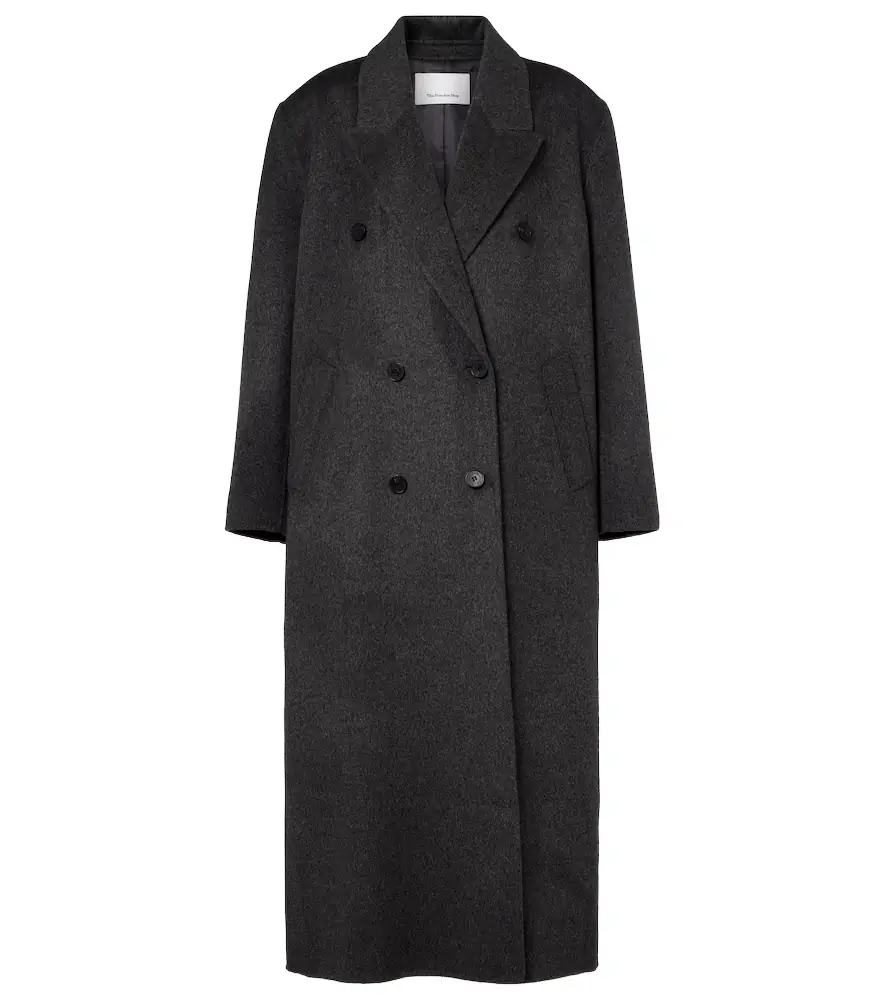 The Frankie Shop Gaia double-breasted wool-blend coat